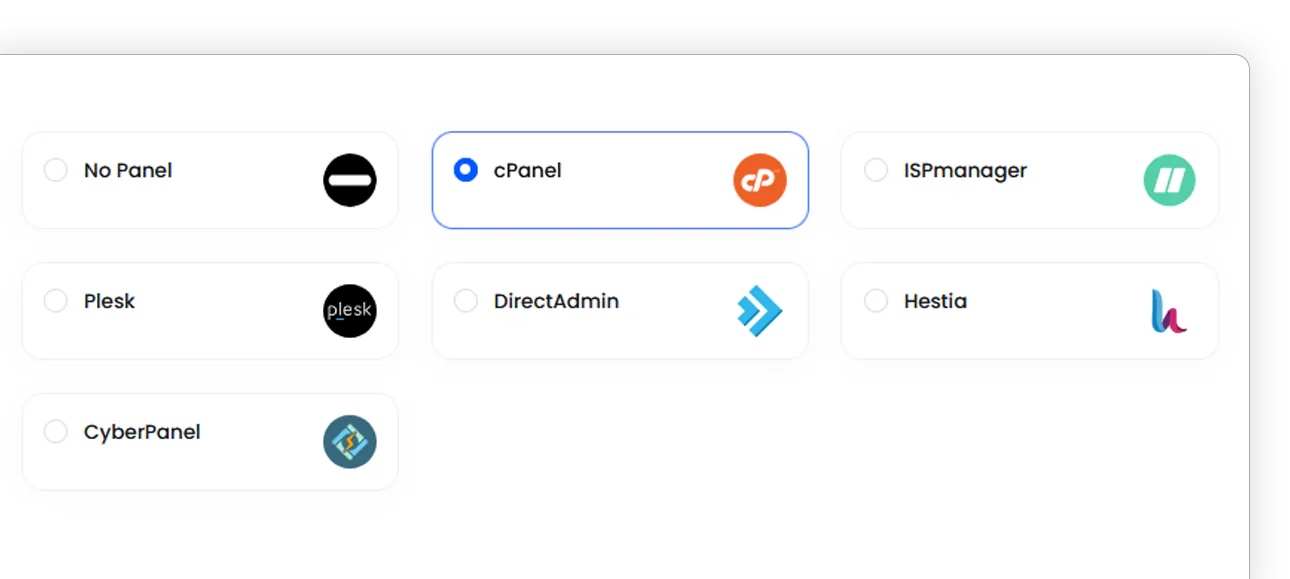 Control Panel Options